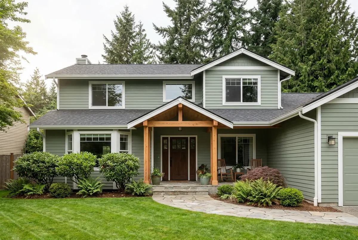 A 1990s two-story house in Redmond, Washington after a renovation