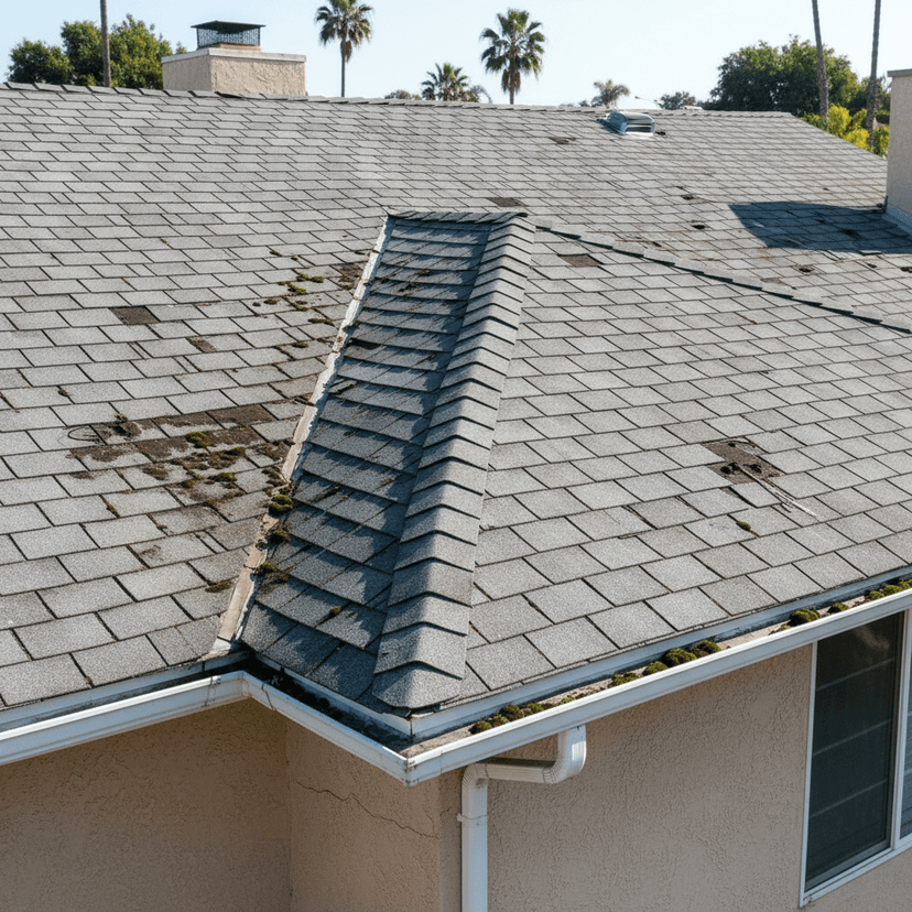 Before: When the Insurance Letter Forced a Re-Roof (San Diego)