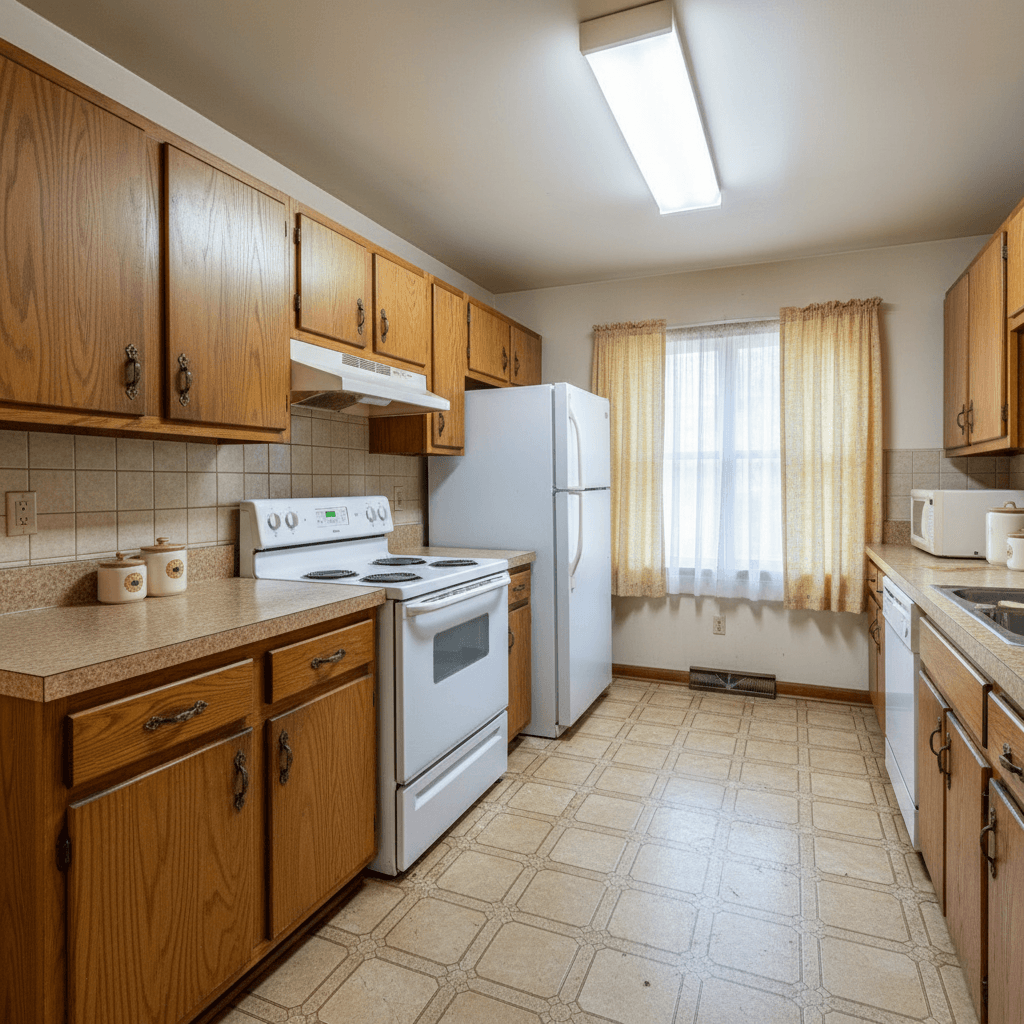 Before: From Dated to Dreamy: The Martinez Kitchen in Pasadena