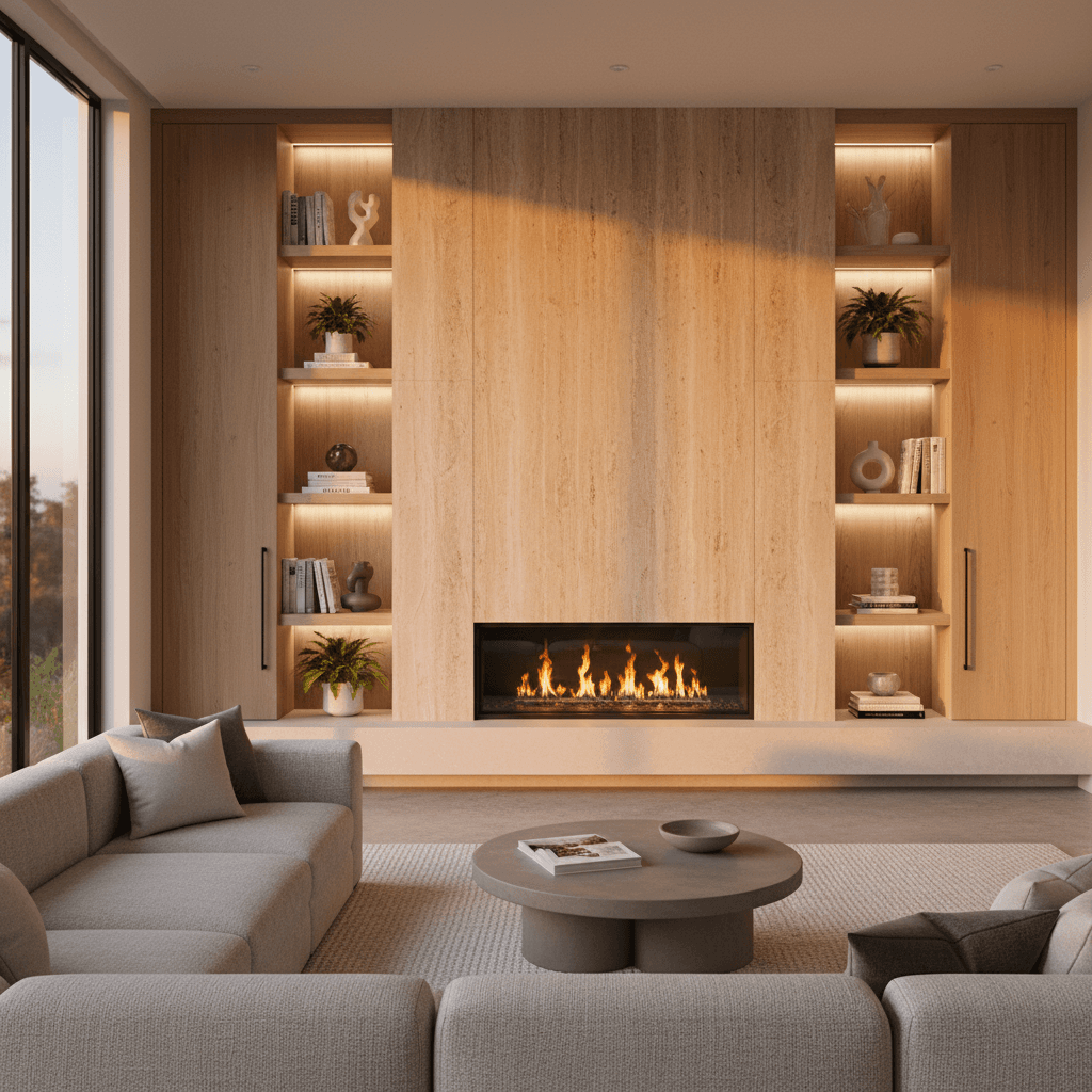 Fireplace & Built-ins project example