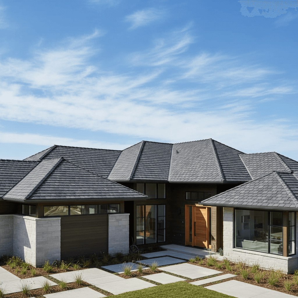 Beautiful modern home with new architectural shingle roof