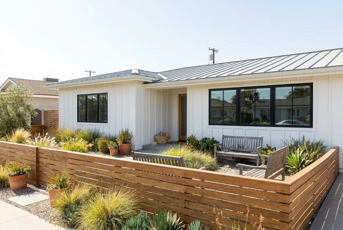 A renovated 1960s single-story house in Costa Mesa