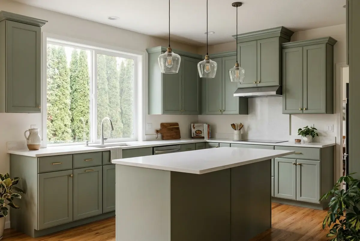 A refreshed kitchen in a 2000s Maple Valley house