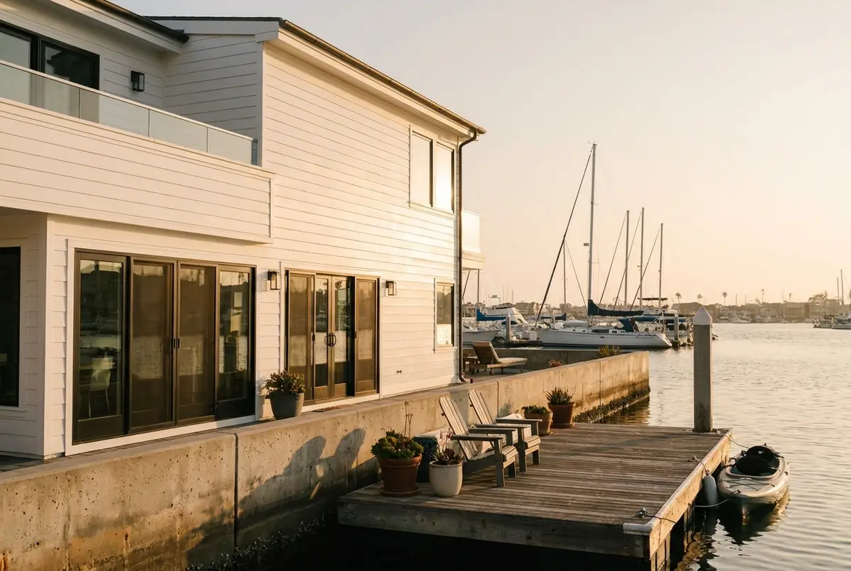 A renovated bayfront house in Newport Beach