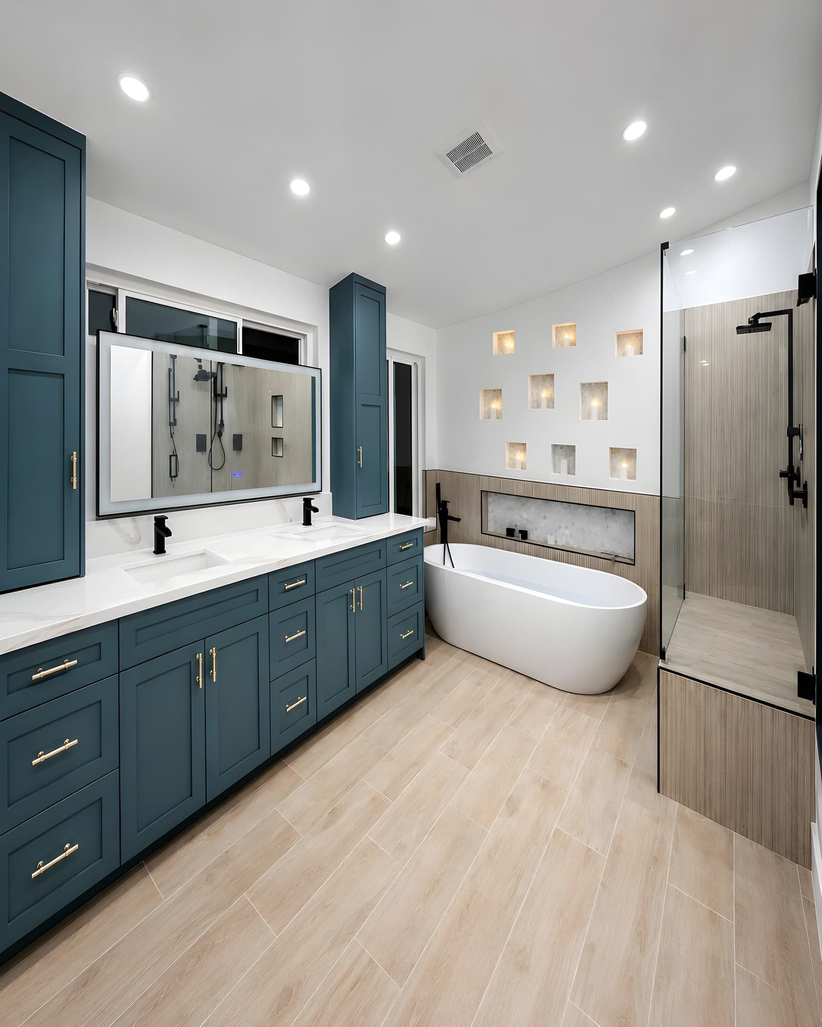 This bathroom turns everyday function into a full design statement
