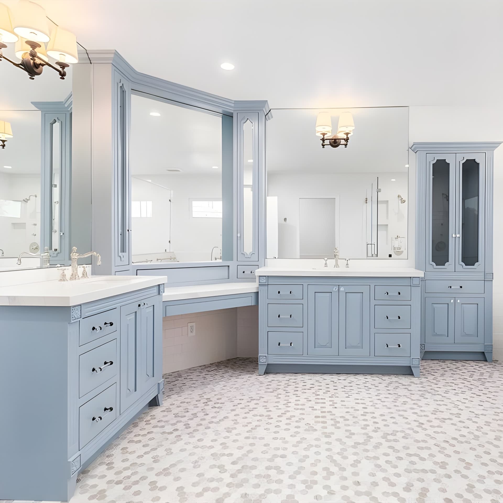 Soft blue, crisp white, and timeless elegance.