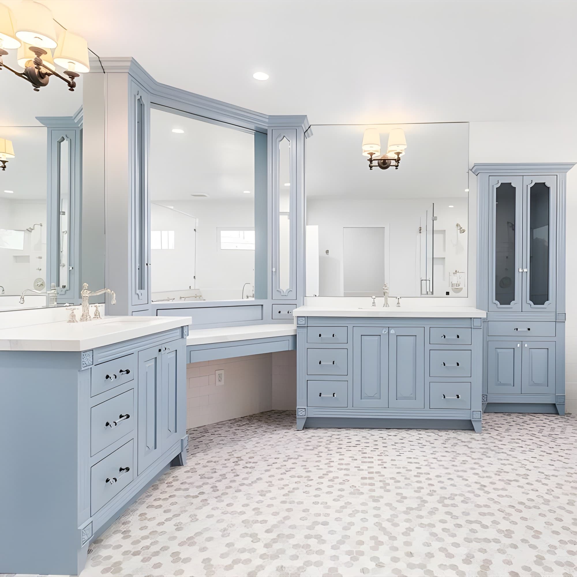 Soft blue, crisp white, and timeless elegance.