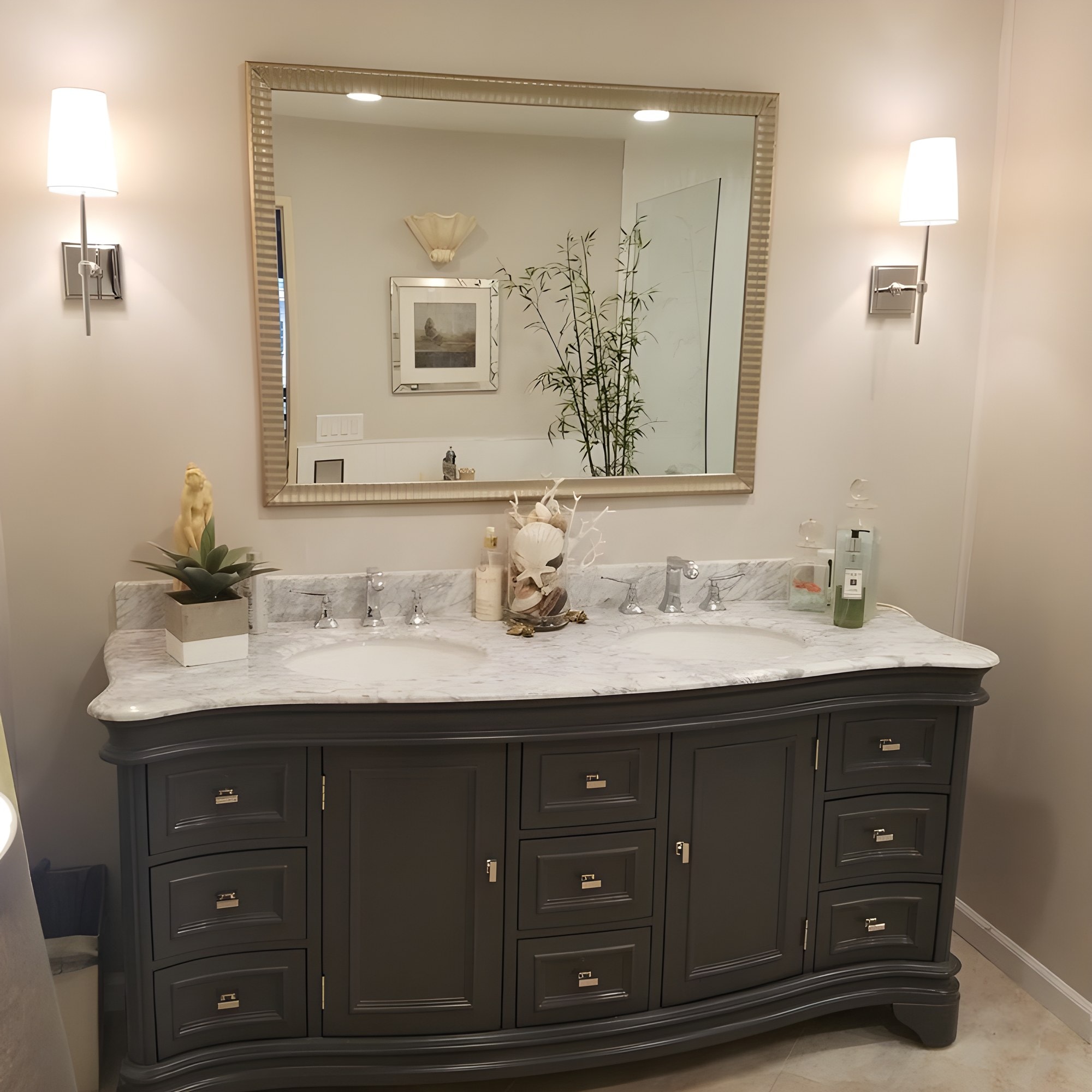This bathroom is designed to feel graceful, polished, and quietly indulgent — photo 2