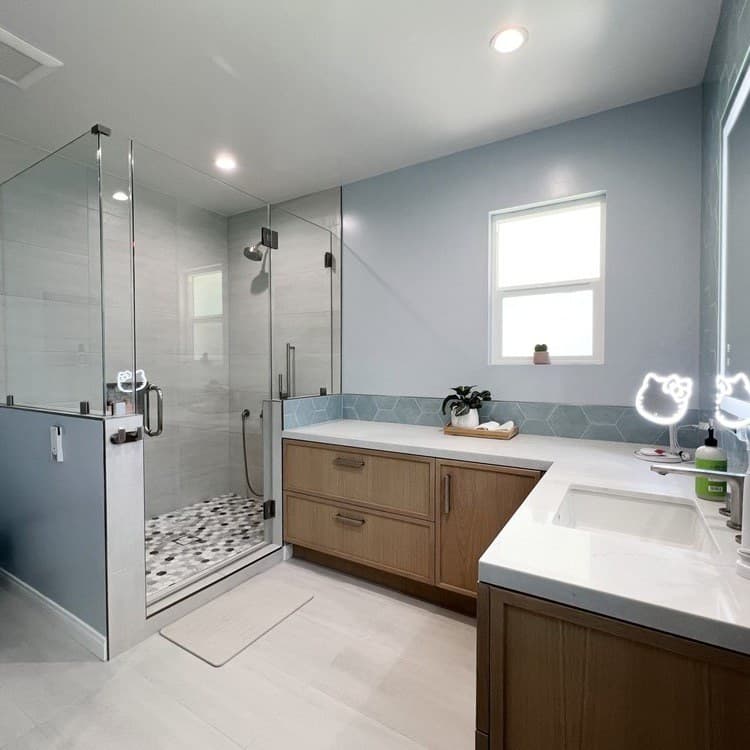 bathroom remodel in Los Angeles, California
