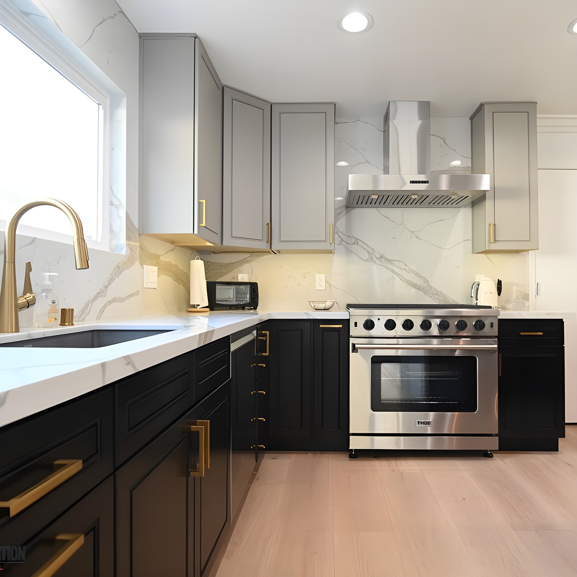 Bold contrast. Clean lines. Pure kitchen impact. — photo 2