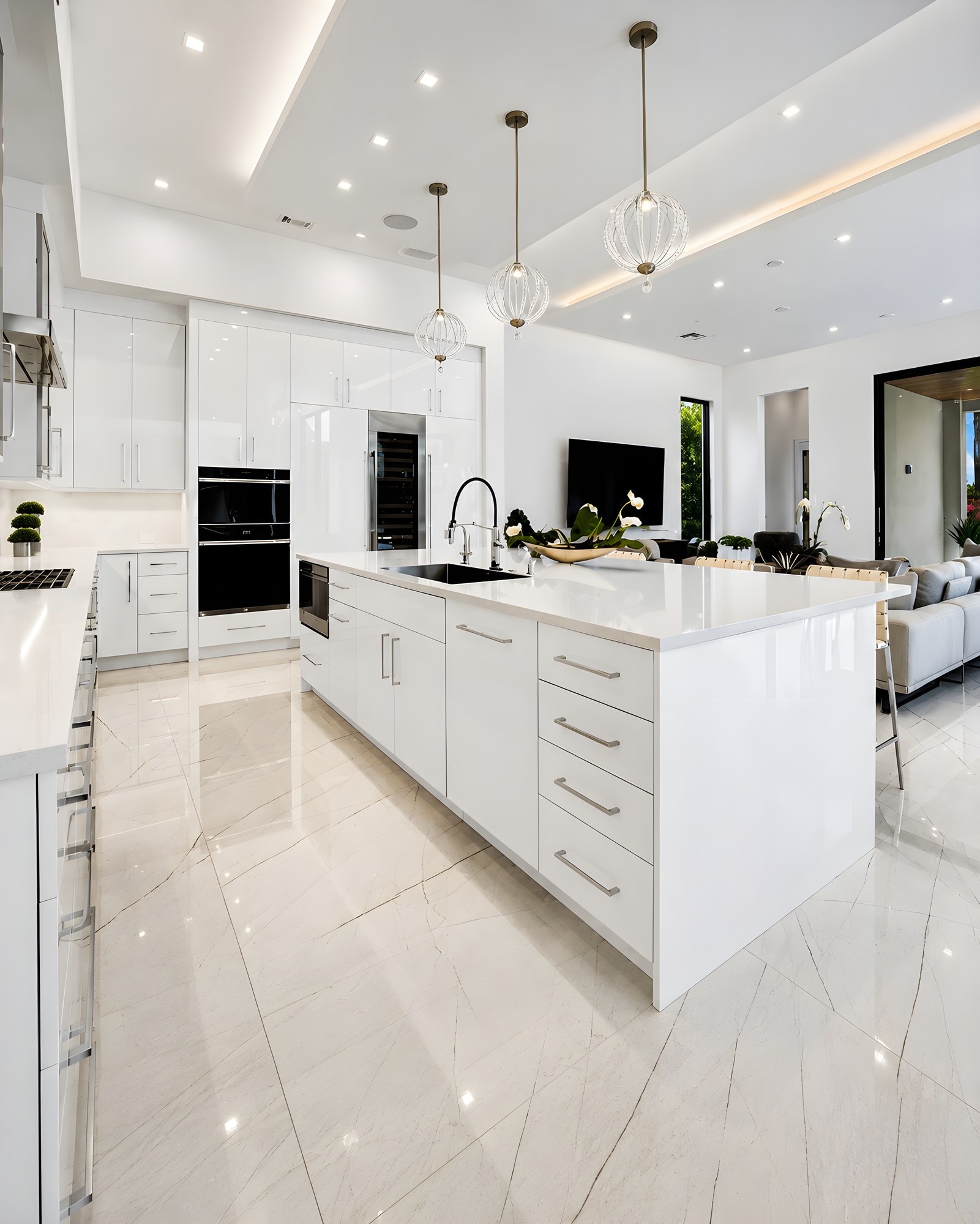 This kitchen is all about crisp scale and polished restraint — photo 2