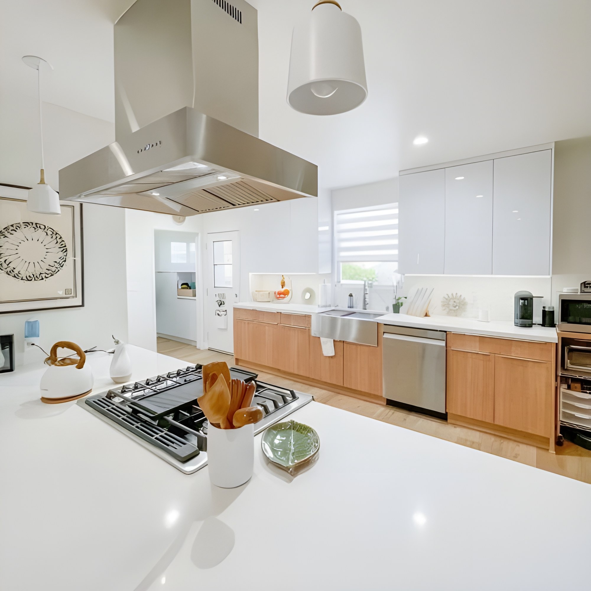 This kitchen proves that clean design can still command the room — photo 2
