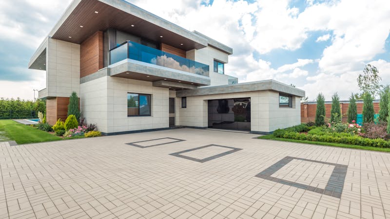 Pavers driveway example