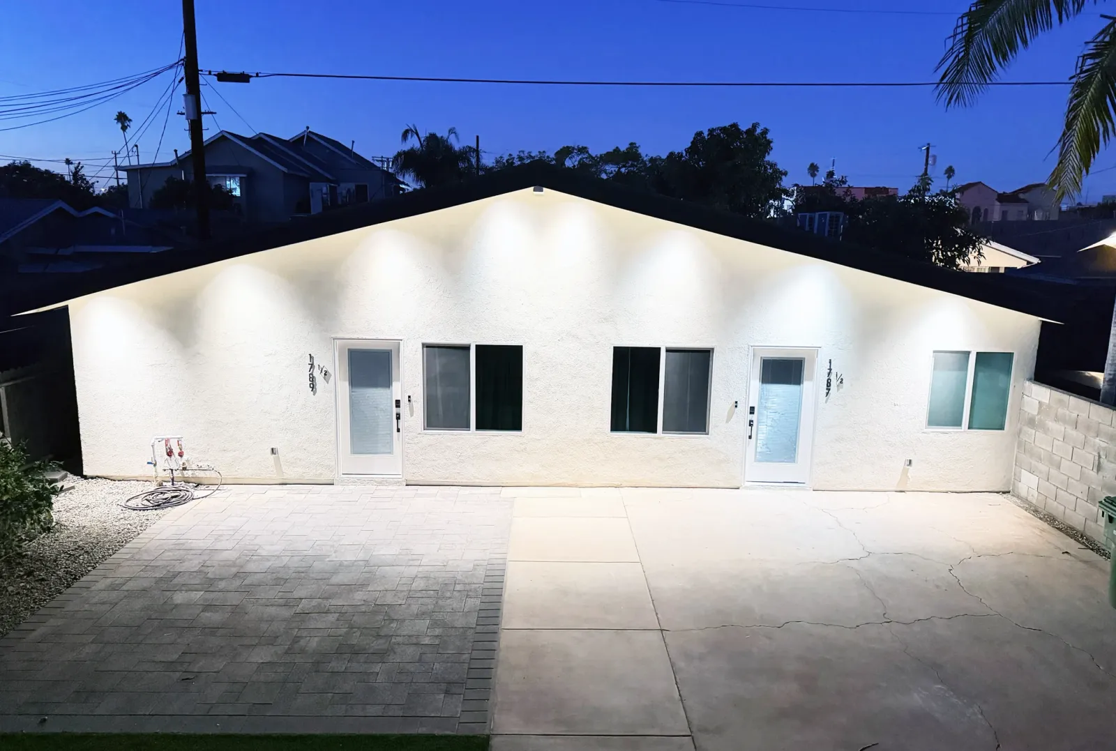 Garage conversion and addition into two attached ADUs, Los Angeles